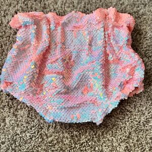 Glittery Pink Sequin Diaper Cover